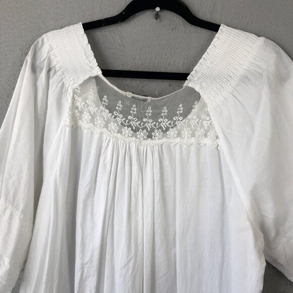 Tasha Polizzi Tunic Top Womens XL Boho Crochet Embroidered Pullover Blouse - Picture 12 of 16